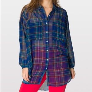 American Apparel Chiffon Button-Up